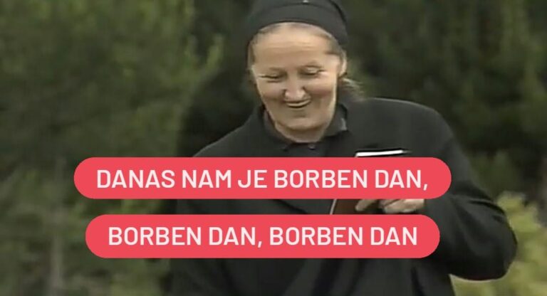 insert iz serije Đekna još nije umrela sa dodatim sloganom