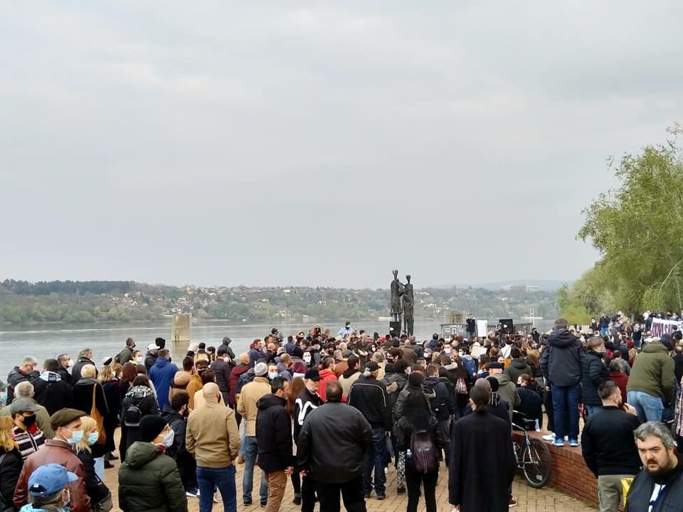 Protest protiv fašizma u Novom Sadu