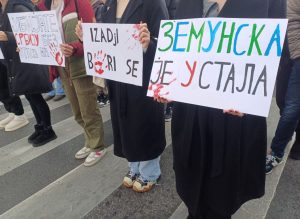 Đaci Zemunske gimnazije u blokadi