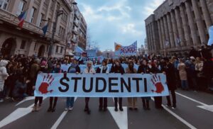 Protest ispred Ustavnog suda u Beogradu; Foto: Mašina